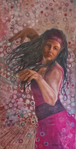 Let me dance Olieverf op doek 140x60cm